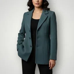 pepzo Women Solid Double Breasted Casual Blazer-picture-47