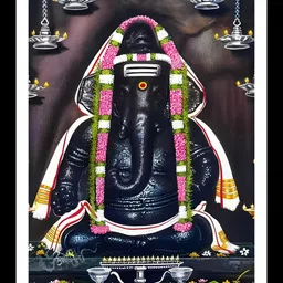 digitouch design Karpaga Vinayagar Photo Frame,God Ganesh 8x6 inch,Wall Hang Religious Frame-picture-27