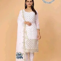 ethnicbrity Unstitched Georgette Salwar Suit Material Embroidered-picture-14