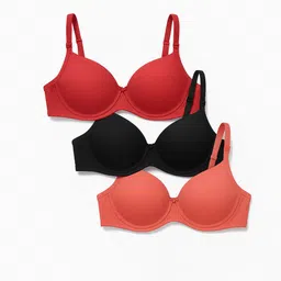 nandeksha Pack of 3 Women Full Coverage Lightly Padded Bra image 1