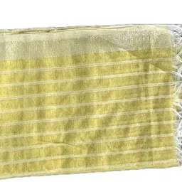 afifa textiles Kota Doria Self Design Yellow Women Dupatta image 2