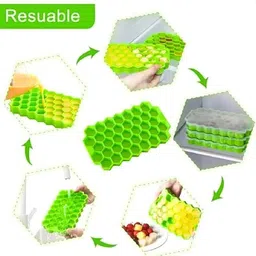 axune 4 GBPR HONEY Multicolor Silicone Ice Cube Tray image 5