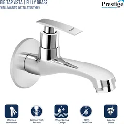 prestige New Passion Cock Pack Of 1 Chrome Plated For Bathroom Taps Bib Tap Faucet image 4