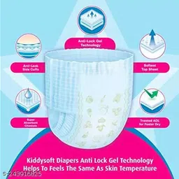 kiddysoft Soft & Comfortable Baby Pant Diapers - L image 4