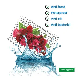 Dakshya Industries Blossom White & Red 4 Pieces Floral Printed Waterproof Table Placemats image 4