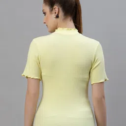 Friskers Pack of 2 Black & Yellow Solid Tops image 5