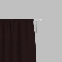 parda online Brown Polyster Solid 7ft Blackout Rod Pocket Window/Door (1 Pc) image 2