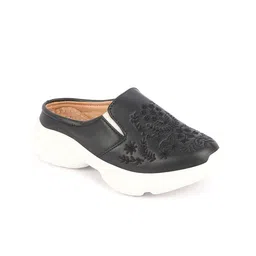 FAUSTO Women Floral Embroidered Design Lightweight Mule Sneakers-picture-15