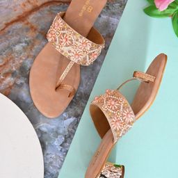 pelle albero Embellished Party Block Heels-picture-21