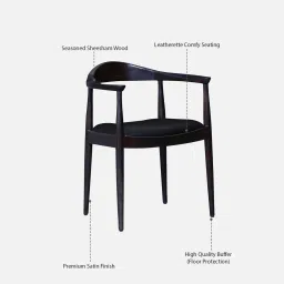 woodsworth from pepperfry Kharkov Sheesham Wood Arm Chair In Warm Chestnut Finish image 4