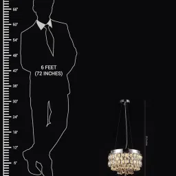 stello Silver Crystal Chandelier image 5