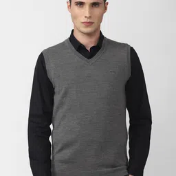 Van Heusen Men Grey Pullover image 1