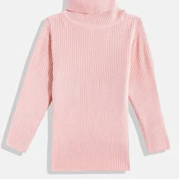 RVK Kids Ribbed Turtle Neck Acrylic Pullover-picture-57