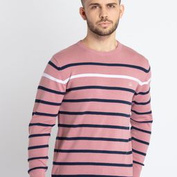 Status Quo Striped Cotton Pullover-picture-40