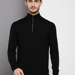 calvin klein jeans Calvin Klein Mock Collar Woollen Pullover Sweater-picture-7