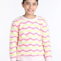 Wingsfield Girls Cable Knit Acrylic Pullover-image-47