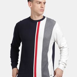 t-base Colourblocked Cotton Pullover Sweater-picture-40