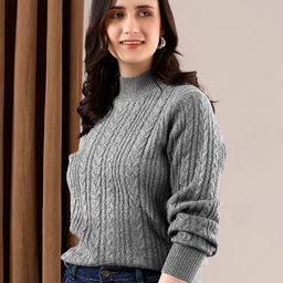 Kotty Women High Neck Pullover Sweater-picture-16