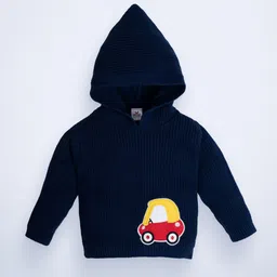 Mylo Kids Printed Ribbed Cotton Pullover sweater-image-0