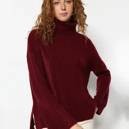 Trendyol Turtle Neck Ribbed Pullover Sweater-picture-12