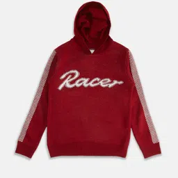 Pantaloons Junior Boys Maroon & Off White Typography Printed Pullover image 4