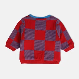 MINI KLUB Boys Checked Pure Cotton Pullover image 2