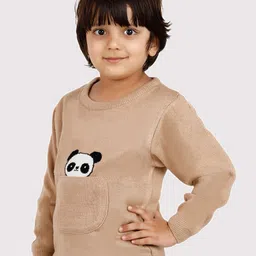 JoE Hazel Boys Graphic Self Design Acrylic Pullover Sweater image 2