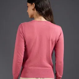 20Dresses Coral Round Neck Pullover Sweaters image 4