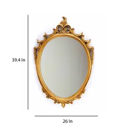 arch-interio Gold Polyresin Blessed Wall Mirror image 3