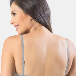 Sonari Pack Of 2 Lavender & Grey Solid Non-Padded No-Wired T Shirt Bra image 2