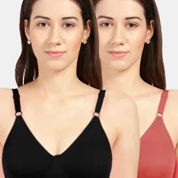 Sonari 2 Black & Red Non Padded T-Shirt Bra-picture-17