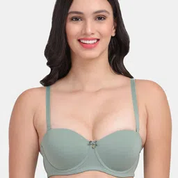 Amour Secret Nude-Coloured & Green Pack of 3 Underwired Lightly Padded Bra image 3
