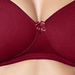 Sonari Maroon Solid Pack of 2  Non-Padded Non-Wired Bra with All Day Comfort image 4