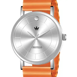 CRESTELLO Men Brass Dial & Bracelet Style Straps Analogue Function Watch CR-WHT028SLC-ORN-picture-29