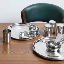 Stainless Steel Dinner Set - 20 Pieces By Dynore image 1