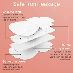 Nua Ultra Safe Sanitary Pads With Disposal Pouches - Medium Flow - XL Size - 30 Pads image 4