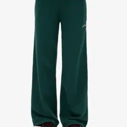 superdry Women Mid-Rise Wide-Leg Track Pants image 1