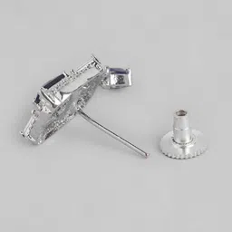 Anouk AD Stud Silver Toned Charming Chain Pendant Premium Necklace Set image 5