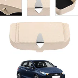 ayw Universal Multiuse Beige New Style Sunglass Holder For Car-146 White Car Sunglass Clip Holder image 1