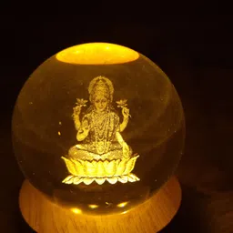 aipom Lakshmi Devi Crystal Globe Lamp Table Lamp-picture-11