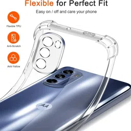 clovyr Back Cover for Motorola Moto G62 5G Bumper Silicon Transparent Case image 5