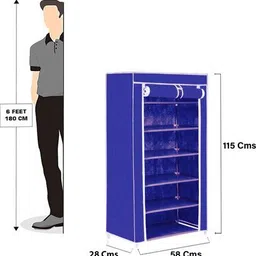 dikshastore Carbon Steel Collapsible Wardrobe image 2