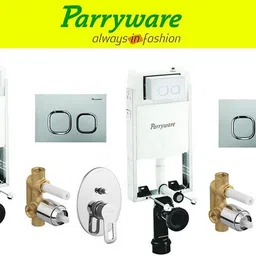 parryware Half Frame Concealed Cistern, with divater body upper Pluto set of 2 pic 195 Dual Flush Tank-picture-38
