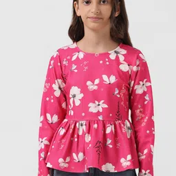 Vero Moda Girls Floral Printed Peplum Top-picture-30