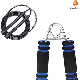 gjshop Foam Hand Gripper For Fore arm Strength And Skipping Rope for fitness Fitness Accessory Kit Kit-picture-20
