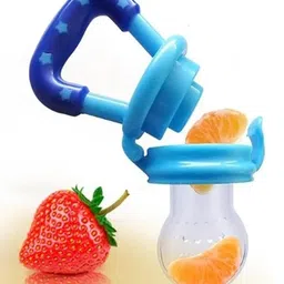 hidden beauty P10 Baby Fruit Nibble Silicon Fruit/Juice Feeder nipple Feeder (pack of 2) Teether and Feeder image 5