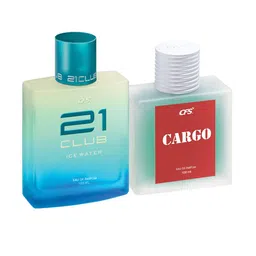 CFS Ice Water & Cargo Blue Set Of 2 Long Lasting Eau De Parfum - 100ml Each image 1