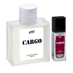 CFS Cargo White Long Lasting Eau De Parfum 100ml & Blue Apparel Perfume Spray 25ml image 1