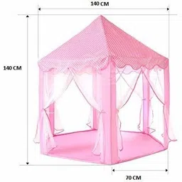 sarasi Kids Castle Play Tent Toy for Children Indoor and Outdoor [PINK] image 3