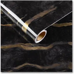 skinny Vinyl Decorative Black Wallpaper image 1